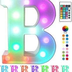 Hot Sale ✨ Colorful LED Marquee Letter Lights With Remote – Light Up Marquee Signs – Party Bar Letters With Lights Decorations For The Home - Multicolor A 🧨 -Lighting & Ceiling Fans Shop 41H1tzkpuWL. AC