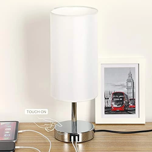 Best Sale π Bedside Lamp With USB Port - Touch Control Table Lamp For Bedroom Wood 3 Way Dimmable Nightstand Lamp With Round Flaxen Fabric Shade For Living Room, Dorm, Home Office (LED Bulb Included) Teal π 17 Best Sale π Bedside Lamp With USB Port - Touch Control Table Lamp For Bedroom Wood 3 Way Dimmable Nightstand Lamp With Round Flaxen Fabric Shade For Living Room, Dorm, Home Office (LED Bulb Included) Teal π - Image 15