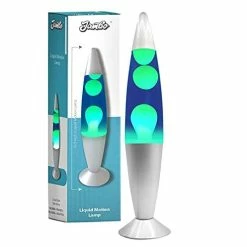 Buy ๐ 16-Inch Beautiful Lamp With Wax That Flows Like Lava (Blue With Yellow/Green Wax, 16 Inch), Relaxing Night Light Nighlight Home Decor Living Room Office Bedroom Lamp For Adults, Teens, And Kids โญ
