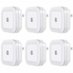 Wholesale 🛒 'Lyra' LED Night Light, Plug-in [6 Pack] Super Smart Dusk To Dawn Sensor, Night Lights Suitable For Bedroom, Bathroom, Toilet, Stairs, Kitchen, Hallway, Kids,Adults,Compact Nightlight, Cool White ❤️