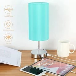 Best Sale π Bedside Lamp With USB Port - Touch Control Table Lamp For Bedroom Wood 3 Way Dimmable Nightstand Lamp With Round Flaxen Fabric Shade For Living Room, Dorm, Home Office (LED Bulb Included) Teal π 30 Best Sale π Bedside Lamp With USB Port - Touch Control Table Lamp For Bedroom Wood 3 Way Dimmable Nightstand Lamp With Round Flaxen Fabric Shade For Living Room, Dorm, Home Office (LED Bulb Included) Teal π -Lighting & Ceiling Fans Shop 41Jqg240JVL. AC