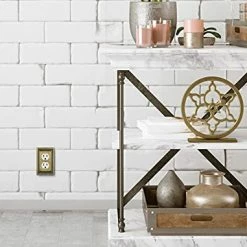 Budget 🔥 Sunken Pearls Decorative Wall Plate Switch Plate Outlet Cover (Single Duplex, 2PK, Antique Brass) 👍 -Lighting & Ceiling Fans Shop 41KMUlBEhbS