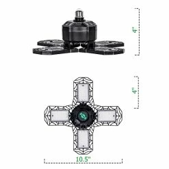 Best reviews of 🌟 LED Garage Light 4 Pack, 6000LM 6000K 60W Garage Lights, Deformable Bright LED Garage Ceiling Lights With 4 Adjustable Panels, Garage Led Light, Garage Lighting For Basement, Barn E26/E27 👏 -Lighting & Ceiling Fans Shop 41KlhLJCgBL