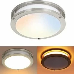 Buy 🔥 13 Inch Flush Mount LED Ceiling Light Fixture, 2700K/3000K/3500K/4000K/5000K Adjustable Ceiling Lights, Brushed Nickel Saturn Dimmable Lighting For Hallway Bathroom Kitchen Or Stairwell, ETL Listed Oil Rubbed Bronze.2 ⭐ -Lighting & Ceiling Fans Shop 41KuI0uOtL. AC