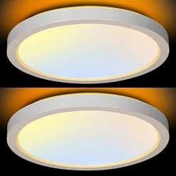 Brand new 🔔 13 Inch LED Flush Mount Ceiling Light With Night Light, 24W, 2400lm, 3000K/4000K/5000K Selectable, Round Flat Panel Light, Dimmable Ceiling Light Fixture For Dining Room, Bedroom, Kitchen - Blac 😉 -Lighting & Ceiling Fans Shop 41LtuIoJZFL. AC