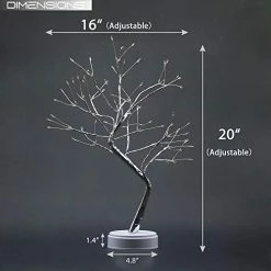 Deals 🌟 Bonsai Tree Light For Room Decor, Aesthetic Lamps For Living Room, Cute Night Light For House Decor, Good Ideas For Gifts, Home Decorations, Weddings,Christmas, Holidays And More (Warm White, 108 LED) 🔥 -Lighting & Ceiling Fans Shop 41MQgkZipWL
