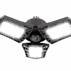 Best reviews of 😍 LED Garage Light - 6000 Lumen 6500K Daylight 60W, Three Leaf Led Garage Ceiling Lights ⭐