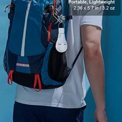 Deals ✔️ USB Rechargeable LED Light Bulbs With Remote, 4 Light Modes & Clip Hook, Portable LED Camping Lights Hanging Tent Light Bulbs For Camping, Hiking, Indoor, Emergency 180lm Daylight 🥰