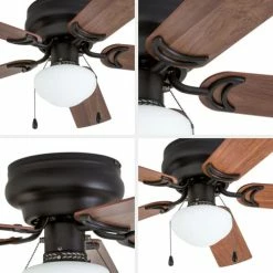 Best reviews of 🧨 50860 Alvina LED Globe Light Hugger/Low Profile Ceiling Fan, 42 Inches, Bronz ⌛ -Lighting & Ceiling Fans Shop 41PSchW7aCL