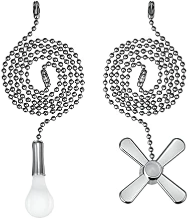 Top 10 🛒 Sunswan Ceiling Fan Pull Chain, 2pcs 3mm Diameter Beaded Ball Fan Pull Chain , 13.6 Inches Fan Pulls Set With Connector(Nickel ) 🌟 9 Top 10 🛒 Sunswan Ceiling Fan Pull Chain, 2pcs 3mm Diameter Beaded Ball Fan Pull Chain , 13.6 Inches Fan Pulls Set With Connector(Nickel ) 🌟 - Image 7