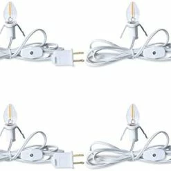 Flash Sale ๐ Accessory Cord With One LED Light Bulb - 6 Feet UL-Listed White Cord With On/Off Switch Plugs - Perfect For Holiday Decorations And Craft Projects, 2 Pack โ 27 Flash Sale ๐ Accessory Cord With One LED Light Bulb - 6 Feet UL-Listed White Cord With On/Off Switch Plugs - Perfect For Holiday Decorations And Craft Projects, 2 Pack โ -Lighting & Ceiling Fans Shop 41SNPkhnXuL. AC