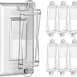Flash Sale ❤️ Light Switch Guard Cover- PSZEZNZ Light Switch Outlet Covers For Flat Modern Wall Switches-Child Safety Protection(Clear,1 Piece) 😍 -Lighting & Ceiling Fans Shop 41TvWYI8g L. AC
