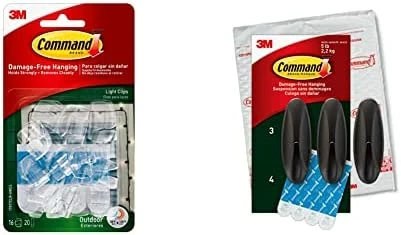 Best Pirce π₯ Outdoor Light Clips, Damage Free Hanging Light Clips With Adhesive Strips, Wall Clips For Hanging Outdoor π Christmas Decorations, Lights And Cables, 20 Clear Clips And 24 Command Strips π 15 Best Pirce π₯ Outdoor Light Clips, Damage Free Hanging Light Clips With Adhesive Strips, Wall Clips For Hanging Outdoor π Christmas Decorations, Lights And Cables, 20 Clear Clips And 24 Command Strips π - Image 13