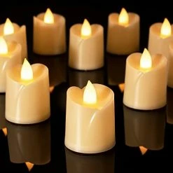 Flash Sale 😉 12Pack Timer Remote Control Flameless LED Votive Candles, 1.5" X 1.6" Long Lasting Battery Operated Tea Light, Electric Fake Candles In Warm White For Wedding, Festival Celebration Decoration Warm White (remote, White Base) 💯 -Lighting & Ceiling Fans Shop 41U xjAuMbL. AC