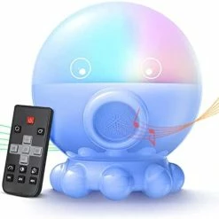 Coupon 😉 Ocean Night Light Projector For Kids, Octopus Decor Toys For 3-8 Year Old Boys, 3 In 1 Star&Moon Projection For 2-10 Year Old 👧 Girls, 9 Lullaby Songs, Toddler Toys, Adjustable 360-Degree Rotation White 😉 -Lighting & Ceiling Fans Shop 41U3wLKD5L. AC