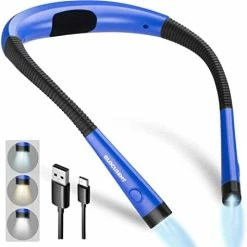 Coupon 🎁 LED Neck Reading Light, Book Light For Reading In Bed, 3 Colors, 6 Brightness Levels, Bendable Arms, Rechargeable, Long Lasting, Perfect For Reading, Knitting, Camping, Repairing New Pink 🔥 -Lighting & Ceiling Fans Shop 41UI yJxXML. AC