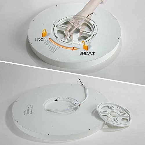 Brand new 🥰 Flush Mount 12 Inch Ceiling Light (Milk White Shell), 20W Surface Mount LED Light Fixture For Bedroom Kitchen,3 Color Temperatures In One(3000k/4000k/6500k),0.94 Inch Thickness Round 🔔 6 Brand new 🥰 Flush Mount 12 Inch Ceiling Light (Milk White Shell), 20W Surface Mount LED Light Fixture For Bedroom Kitchen,3 Color Temperatures In One(3000k/4000k/6500k),0.94 Inch Thickness Round 🔔 - Image 4