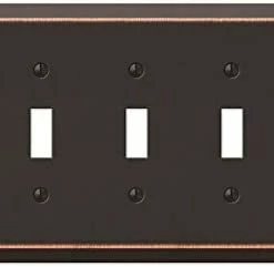 New ❤️ Amerelle 163TDB Century Wallplate, 1 Toggle, Aged Bronze 👏 -Lighting & Ceiling Fans Shop 41UiFP azNL. AC
