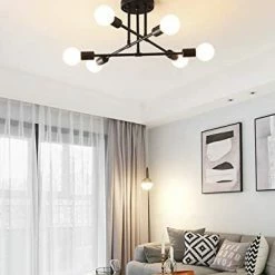 New β Modern Sputnik Chandelier, 6-Light Ceiling Light For Bedroom,Dining Room,Kitchen,Office (Gold) π 12 New β Modern Sputnik Chandelier, 6-Light Ceiling Light For Bedroom,Dining Room,Kitchen,Office (Gold) π -Lighting & Ceiling Fans Shop 41VT4CwCqL. AC