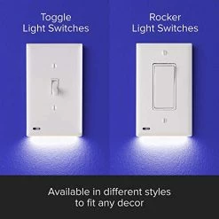 Cheapest 🎁 Ingle - SnapPower SwitchLight - LED Night Light - For Single-Pole Light Switches - Light Switch Plate With LED Night Lights - Adjust Brightness - Auto On/Off Sensor - (Toggle, White) 🛒 20 Cheapest 🎁 Ingle - SnapPower SwitchLight - LED Night Light - For Single-Pole Light Switches - Light Switch Plate With LED Night Lights - Adjust Brightness - Auto On/Off Sensor - (Toggle, White) 🛒 -Lighting & Ceiling Fans Shop 41VfwtvvGnL