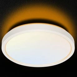 Brand new 🔔 13 Inch LED Flush Mount Ceiling Light With Night Light, 24W, 2400lm, 3000K/4000K/5000K Selectable, Round Flat Panel Light, Dimmable Ceiling Light Fixture For Dining Room, Bedroom, Kitchen - Blac 😉 -Lighting & Ceiling Fans Shop 41W7TdGLIAL. AC