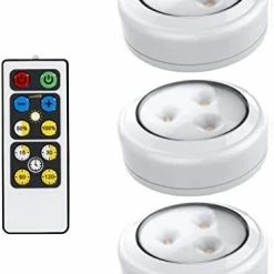 Cheapest 🥰 Stick On Lights 6 Pack With Remote - Wireless LED Under Cabinet Lights - Under Counter Lights For Kitchen - Battery Powered Lights For Closet - Tap On LED Puck Lights ✨ -Lighting & Ceiling Fans Shop 41X83Fr4rZL. AC