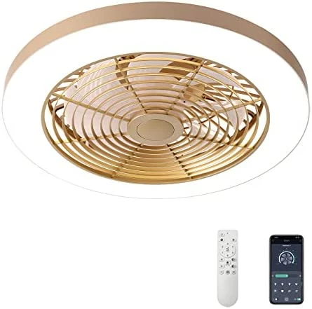 Outlet 😀 Low Profile Ceiling Fan - 19.7" Smart Bladeless Ceiling Fans With Light And Remote,3 Colors Dimmable LED 6 Speeds 8 Blades Enclose Ceiling Fans With Light For Adult Kids Living Room Bedroom Black ✨ 11 Outlet 😀 Low Profile Ceiling Fan - 19.7" Smart Bladeless Ceiling Fans With Light And Remote,3 Colors Dimmable LED 6 Speeds 8 Blades Enclose Ceiling Fans With Light For Adult Kids Living Room Bedroom Black ✨ - Image 9