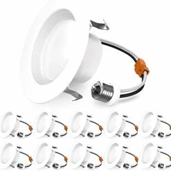 Best reviews of ❤️ 12 Pack 5/6 Inch LED Can Lights Retrofit Recessed Lighting, Selectable 2700K/3000K/3500K/4000K/5000K Dimmable, Baffle Trim, 13W=75W, 965 LM, Replacement Conversion Kit, UL Energy Star 2700k Soft White 💯 -Lighting & Ceiling Fans Shop 41Y7VfV0obL. AC