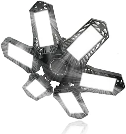 Coupon π 2-Pack Garage Lights 150W Garage LED Light - 15000LM 6500K Deformable Garage Light Ceiling LED With 6 Glow Panels Screw In Garage Lighting With E26/E27 Screw Socket For Basement Workshop Warehouse π 9 Coupon π 2-Pack Garage Lights 150W Garage LED Light - 15000LM 6500K Deformable Garage Light Ceiling LED With 6 Glow Panels Screw In Garage Lighting With E26/E27 Screw Socket For Basement Workshop Warehouse π - Image 7