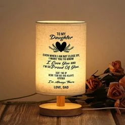 Cheap 🔥 Daughter Gifts From Dad - Gifts For Daughter，Birthday Gifts For Daughter Adult，Father To Daughter Gifts Fabric Wooden Lamp Of Bedroom For 🔔 Christmas 🎂 Birthday Anniversary Wedding Graduation Gift Dear Dad 🔥 -Lighting & Ceiling Fans Shop 41YliRqGwSL. AC