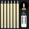 Cheapest 👍 Flameless Ivory Taper Candles Flickering With 10-Key Remote, Battery Operated Led Warm 3D Wick Light Window Candles Real Wax Pack Of 6, 🎄 Christmas Home Wedding Decor(0.78 X 9.64 Inch) ✔️ -Lighting & Ceiling Fans Shop 41YmviFrOIL