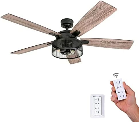 Discount ⭐ Rnegie - 52-in Dual Mount Indoor Fan With Remote Control - LED Ceiling Fan With Light - Industrial Room Fan With Dual Finish Blades - Model 50614-01 (Matte Black) ✔️ 10 Discount ⭐ Rnegie - 52-in Dual Mount Indoor Fan With Remote Control - LED Ceiling Fan With Light - Industrial Room Fan With Dual Finish Blades - Model 50614-01 (Matte Black) ✔️ - Image 8