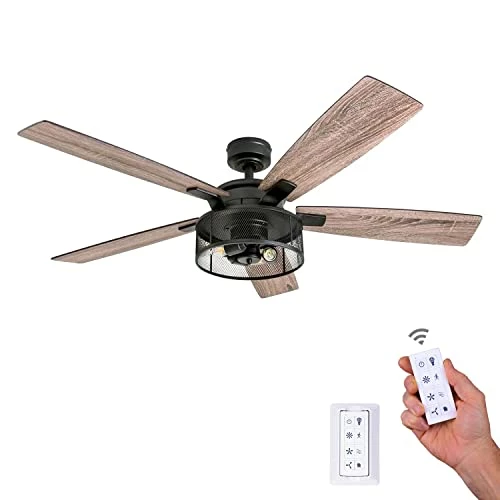 Discount ⭐ Rnegie - 52-in Dual Mount Indoor Fan With Remote Control - LED Ceiling Fan With Light - Industrial Room Fan With Dual Finish Blades - Model 50614-01 (Matte Black) ✔️ 3 Discount ⭐ Rnegie - 52-in Dual Mount Indoor Fan With Remote Control - LED Ceiling Fan With Light - Industrial Room Fan With Dual Finish Blades - Model 50614-01 (Matte Black) ✔️