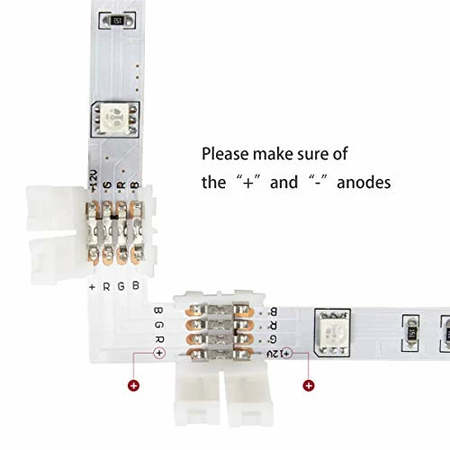 Best Sale ๐ LED Strip Connector Kit For 5050 10mm 4Pin,Includes 8 Types Of Solderless LED Strip Accessories,Provides Most Parts For DIY ๐ 7 Best Sale ๐ LED Strip Connector Kit For 5050 10mm 4Pin,Includes 8 Types Of Solderless LED Strip Accessories,Provides Most Parts For DIY ๐ - Image 5