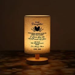 Cheap 🔥 Daughter Gifts From Dad - Gifts For Daughter，Birthday Gifts For Daughter Adult，Father To Daughter Gifts Fabric Wooden Lamp Of Bedroom For 🔔 Christmas 🎂 Birthday Anniversary Wedding Graduation Gift Dear Dad 🔥 -Lighting & Ceiling Fans Shop 41b4UVweEsS