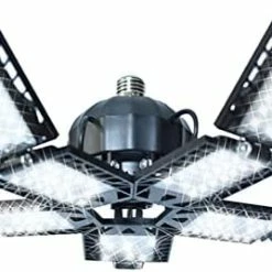 Best reviews of 😍 LED Garage Light - 6000 Lumen 6500K Daylight 60W, Three Leaf Led Garage Ceiling Lights ⭐ -Lighting & Ceiling Fans Shop 41bwZacPrL. AC