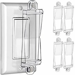 Flash Sale ❤️ Light Switch Guard Cover- PSZEZNZ Light Switch Outlet Covers For Flat Modern Wall Switches-Child Safety Protection(Clear,1 Piece) 😍 -Lighting & Ceiling Fans Shop 41cfEqsoXqL. AC