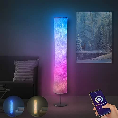 Outlet ๐ฅ Floor Lamp, RGB Color Changing Led Lamp, Smart Lamp Alexa APP Control, Modern Floor Lamp With DIY Mode, Music Sync And White Fabric Shade, Standing Lamp For Living Room Bedroom Game Room Round (non-rgb) High Brightness ๐ 10 Outlet ๐ฅ Floor Lamp, RGB Color Changing Led Lamp, Smart Lamp Alexa APP Control, Modern Floor Lamp With DIY Mode, Music Sync And White Fabric Shade, Standing Lamp For Living Room Bedroom Game Room Round (non-rgb) High Brightness ๐ - Image 8