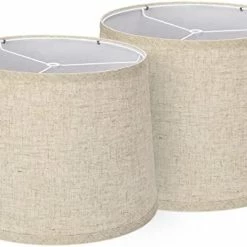 Cheap ๐ Lampshades Set Of 2, Drum Lampshades 11.6" Top X 12.6" Bottom X 9.8" High, Seaside Village Medium Lampshades (Spider Fitter), Beige Lampshades Natural Linen Hand Craft โ๏ธ 15 Cheap ๐ Lampshades Set Of 2, Drum Lampshades 11.6" Top X 12.6" Bottom X 9.8" High, Seaside Village Medium Lampshades (Spider Fitter), Beige Lampshades Natural Linen Hand Craft โ๏ธ -Lighting & Ceiling Fans Shop 41cwBThvfmL. AC
