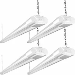 Coupon ๐ 4 Pack Linkable LED Utility Shop Light, 4 FT, 4000 LM, 48 Inch Integrated Fixture For Garage, 40W Equivalent 250W, 5000K Daylight, Surface + Suspension Mount, Black New 6500k Black ๐คฉ 23 Coupon ๐ 4 Pack Linkable LED Utility Shop Light, 4 FT, 4000 LM, 48 Inch Integrated Fixture For Garage, 40W Equivalent 250W, 5000K Daylight, Surface + Suspension Mount, Black New 6500k Black ๐คฉ -Lighting & Ceiling Fans Shop 41cyLDHcDwL. AC