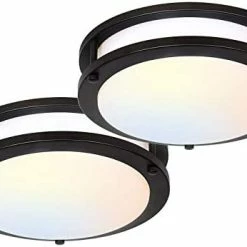 Buy 🔥 13 Inch Flush Mount LED Ceiling Light Fixture, 2700K/3000K/3500K/4000K/5000K Adjustable Ceiling Lights, Brushed Nickel Saturn Dimmable Lighting For Hallway Bathroom Kitchen Or Stairwell, ETL Listed Oil Rubbed Bronze.2 ⭐ -Lighting & Ceiling Fans Shop 41dFbnC7KXL. AC