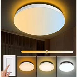 Coupon 🛒 Smart Ceiling Light Fixture 12Inch - 24W Smart Led Ceiling Light Ultra Thin Color Changing RGB Ceiling Light - App Control 2400lm 3000K-6500K Dimmable - 2.4GHzWi-Fi Compatible With Alexa Google Home 5.backlit Rgb 1pack 2800lm(white) ✔️ -Lighting & Ceiling Fans Shop 41dzjdHN68L. AC
