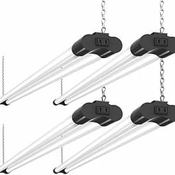 Coupon ๐ 4 Pack Linkable LED Utility Shop Light, 4 FT, 4000 LM, 48 Inch Integrated Fixture For Garage, 40W Equivalent 250W, 5000K Daylight, Surface + Suspension Mount, Black New 6500k Black ๐คฉ 20 Coupon ๐ 4 Pack Linkable LED Utility Shop Light, 4 FT, 4000 LM, 48 Inch Integrated Fixture For Garage, 40W Equivalent 250W, 5000K Daylight, Surface + Suspension Mount, Black New 6500k Black ๐คฉ -Lighting & Ceiling Fans Shop 41e5gZ OecS. AC 1