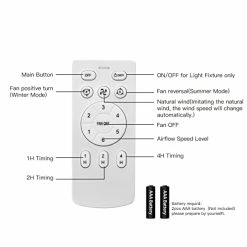 Outlet 👍 Quiet Ceiling Fan With LED Light 22 Inch Large Air Volume Remote Control Black For Kitchen Bedroom Dining Room Pat 🎁 -Lighting & Ceiling Fans Shop 41eaYAfalLL