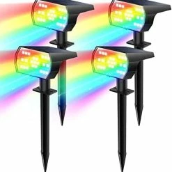 Budget 😀 Solar Lights Outdoor Waterproof, 56 LED Solar Garden Pathway Lights, 3 Lighting Modes Solar Powered Landscape Lights For Outdoor 🎁 Christmas Decorations Cool White 😀 -Lighting & Ceiling Fans Shop 41fZsp9PXPL. AC