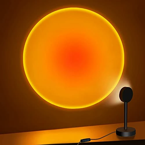 Brand new 🛒 Sunset Lamp Tiktok Lamp, FEEERMY 360degree Chill Vibe Sunset Projection Lamp, Dimmable LED Night Light Sunset Lamp Projector For Kids Bedroom/Office Room Ambiance Decor Sunset Red ❤️ 4 Brand new 🛒 Sunset Lamp Tiktok Lamp, FEEERMY 360degree Chill Vibe Sunset Projection Lamp, Dimmable LED Night Light Sunset Lamp Projector For Kids Bedroom/Office Room Ambiance Decor Sunset Red ❤️ - Image 2