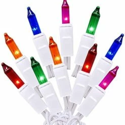 Wholesale 🎁 100 Multi-Color 🎄 Christmas Lights With White Wire – Professional Grade For Indoor / Outdoor Use – Static + Flashing, UL Certified. Multicolor 🛒 -Lighting & Ceiling Fans Shop 41fi2zJ9vKL. AC