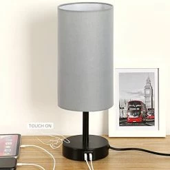 Best Sale π Bedside Lamp With USB Port - Touch Control Table Lamp For Bedroom Wood 3 Way Dimmable Nightstand Lamp With Round Flaxen Fabric Shade For Living Room, Dorm, Home Office (LED Bulb Included) Teal π 25 Best Sale π Bedside Lamp With USB Port - Touch Control Table Lamp For Bedroom Wood 3 Way Dimmable Nightstand Lamp With Round Flaxen Fabric Shade For Living Room, Dorm, Home Office (LED Bulb Included) Teal π -Lighting & Ceiling Fans Shop 41i6deKcFYS. AC