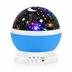 Wholesale 🤩 Night Light For Kids, Kids Night Light, Star Night Light, Moon And Star Projector 360 Degree Rotation - 4 LED Bulbs 9 Light Color Changing With USB Cable, Unique Gift For Men 👩 Women Children Purple ⭐