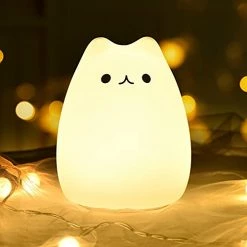 Best reviews of 𧨠CUTE KITTY NIGHT LIGHT, GoLine Gifts For π© Women Teen π§ Girls Baby,Night Lights For Kids Bedroom, Cute π
Christmas Kitty Silicone Nightlights For Children Toddler.(MULTICOLOR LIGHT) Fortune Cat π